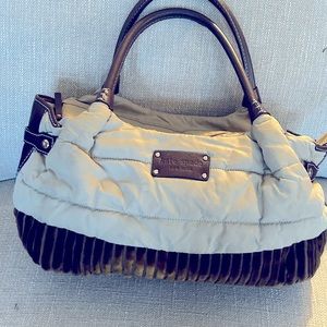 Vintage Kate Spade Stevie bag, nylon, corduroy, leather